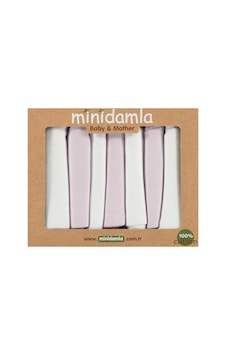 Minidamla 7li Ağız Mendili - Lila Minidamla 7li Ağız Mendili - Lila