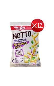 Yayla Notto Peynir Soğan Aromalı Mercimek Cipsi 55 G X12 Yayla Notto Peynir Soğan Aromalı Mercimek Cipsi 55 G X12