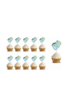Kürdan Hoşgeldin Bebeğim Mavi 10 Parça Baby Shower Aksesuar