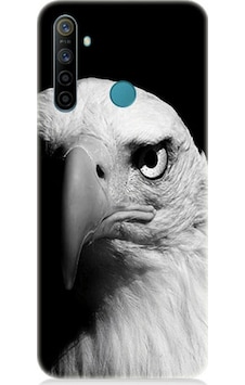 Realme 6i Uyumlu Silikon Kılıf Siyah Beyaz Kartal Başı Realme 6i Uyumlu Silikon Kılıf Siyah Beyaz Kartal Başı