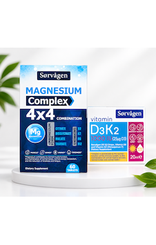 Sorvagen 4x4 Magnezyum Complex 60 Tb. Sorvagen D3k2 1000 Iu Damla 20ml Sorvagen 4x4 Magnezyum Complex 60 Tb. Sorvagen D3k2 1000 Iu Damla 20ml