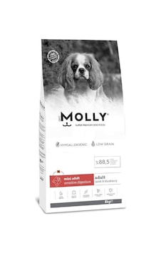 Molly Düşük Tahıllı Hypoallergenic Kuzulu Ve Yaban Mersinli Küçük Irk Yetişkin Köpek Maması 8 Kg Molly Düşük Tahıllı Hypoallergenic Kuzulu Ve Yaban Mersinli Küçük Irk Yetişkin Köpek Maması 8 Kg