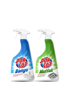 Porçöz Banyo Temizleyici 750 ML + Mutfak Temizleyici 750 ML Porçöz Banyo Temizleyici 750 ML + Mutfak Temizleyici 750 ML