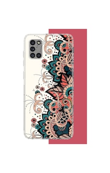 Samsung Galaxy A31 Uyumlu Etnik Çiçek Deseni Baskılı Silikon Kılıf Renkli Samsung Galaxy A31 Uyumlu Etnik Çiçek Deseni Baskılı Silikon Kılıf Renkli