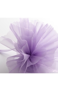 27 Metrex70 Cm Lila Süsleme Tülü Lila Tül Araba Kına Gecesi Düğün Dekor Tül Lilac Decoratıon Tulle