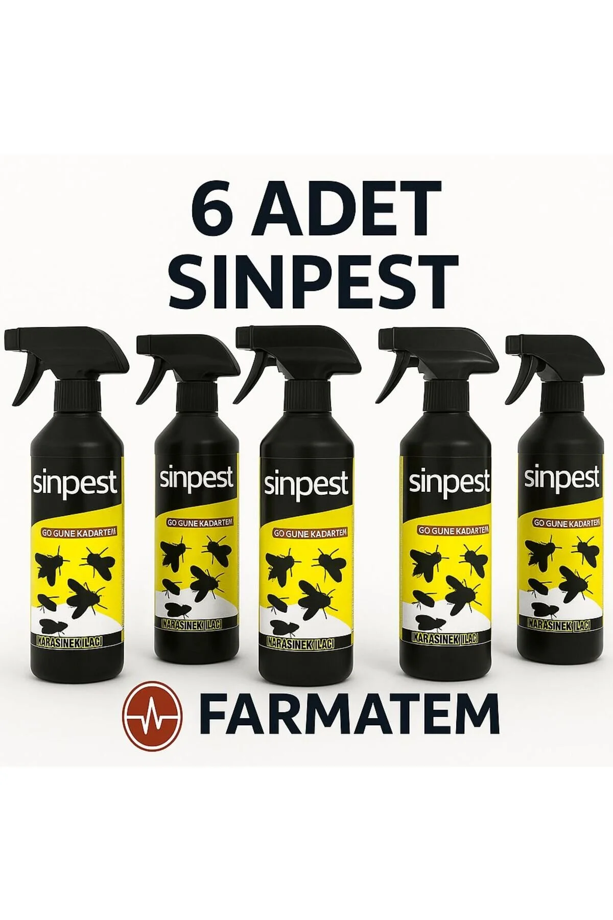Sinpest Kara Sinek Ve Haşere 6 Adet 500ml