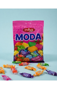 Moda Meyve Aromalı Yumuşak Şeker 350gr Moda Meyve Aromalı Yumuşak Şeker 350gr