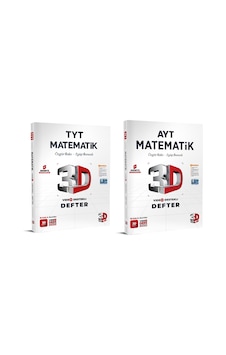 3d Yayınları 2024 Tyt Ayt Matematik Video Destekli Defter Seti 2 Kitap 3d Yayınları 2024 Tyt Ayt Matematik Video Destekli Defter Seti 2 Kitap