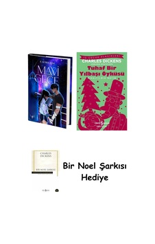 Mavi Gece Ciltli + Tuhaf Bir Yılbaşı Öyküsü + Bir Noel Şarkısı Mavi Gece Ciltli + Tuhaf Bir Yılbaşı Öyküsü + Bir Noel Şarkısı