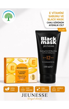 Jeunesse Black Mask 150 ML + Biobiens E Vitamini Sabunu 2'li