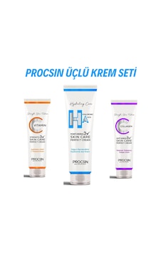 Üçlü Krem Seti Hyaluronik Asit Krem 50 Ml+kolajen Krem 50 Ml+c Vitamini Krem 50 Ml Üçlü Krem Seti Hyaluronik Asit Krem 50 Ml+kolajen Krem 50 Ml+c Vitamini Krem 50 Ml