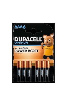 Duracell Optimum Powerboost Aaa İnce Kalem Pil 6'lı 5'li Mıchu Duracell Optimum Powerboost Aaa İnce Kalem Pil 6'lı 5'li Mıchu