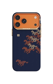 İphone 17 Pro Max Uyumlu Kılıf M-safe Özellikli Raptic Aramid Skin Chivalry Serisi Kapak Lacivert