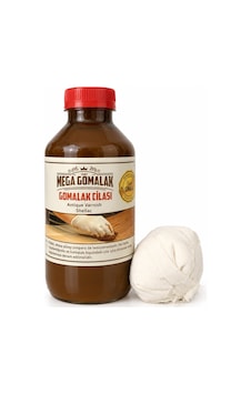 Mega Gomalak Doğal Ahşap Cilası 500 ML + Sürme Topu
