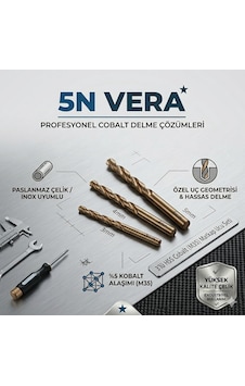 Hss Co M35 Matkap Ucu Seti 3-4-5 Mm İnox Kobalt Paslanmaz Çelik Delme Hss Co M35 Matkap Ucu Seti 3-4-5 Mm İnox Kobalt Paslanmaz Çelik Delme