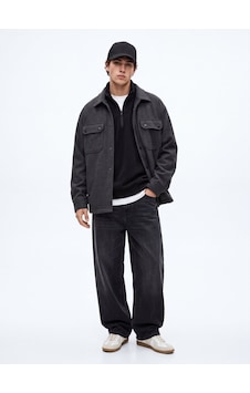 LTB Regular Fit Dik Yaka Polar Siyah Sweatshırt LTB Regular Fit Dik Yaka Polar Siyah Sweatshırt
