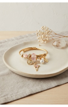 Geyik Model Gold Renk Pembe Charmlı Bileklik 6421835 Geyik Model Gold Renk Pembe Charmlı Bileklik 6421835