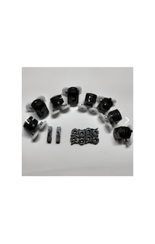 Duşakabin Tekeri Siyah Renkli 8'li Takım 22 Mm