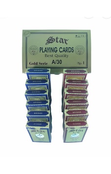 Star Gold Oyun Kağıdı 12 Deste Star Gold Oyun Kağıdı 12 Deste