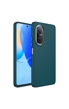 Zore Huawei Nova 9 Se Kılıf Metal Çerçeve Ve Buton Tasarımlı Silikon Ogaa Luna Kapak - Koyu Yeşil Zore Huawei Nova 9 Se Kılıf Metal Çerçeve Ve Buton Tasarımlı Silikon Ogaa Luna Kapak - Koyu Yeşil