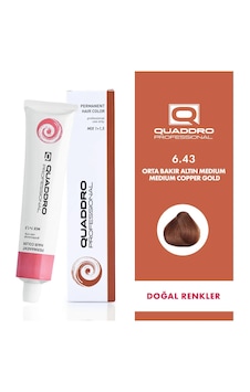 Quaddro Porfessıonel Saç Boyası 6.44 Koyu Yoğun Bakır 100 ML Quaddro Porfessıonel Saç Boyası 6.44 Koyu Yoğun Bakır 100 ML