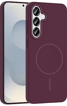 Samsung Uyumlu Galaxy S25 Plus Kılıf M-safe Şarj Özellikli Zore Ruby Sert Kapak Mürdüm Samsung Uyumlu Galaxy S25 Plus Kılıf M-safe Şarj Özellikli Zore Ruby Sert Kapak Mürdüm
