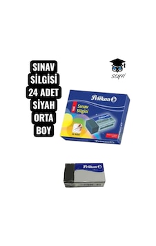 Sınav Silgisi 24 Adet Siyah Orta Boy Sınav Silgisi 24 Adet Siyah Orta Boy