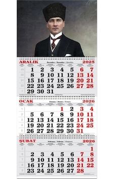 Keskin Color Denizci Takvimi Atatürklü 2026 Spiralli Keskin Color Denizci Takvimi Atatürklü 2026 Spiralli