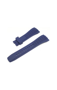 Seiko Velatura Uyumlu Slikon Saat Kordonu - Lacivert