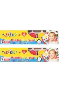 Südor Mydido Parmak Boya Set 6 22 Ml İki Adet Çok Renkli