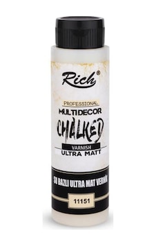 Rich Ultra Matt Chalked Vernik, 500cc, Bordo, Su Bazlı 0.2 KG Rich Ultra Matt Chalked Vernik, 500cc, Bordo, Su Bazlı 0.2 KG