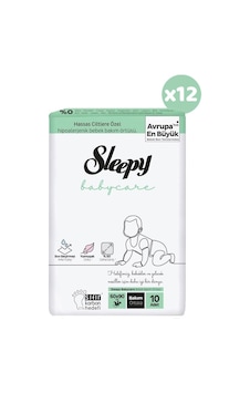 Sleepy Babycare Bebek Bakım Örtüsü 10 Adet X 12 Sleepy Babycare Bebek Bakım Örtüsü 10 Adet X 12