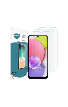 Microsonic Samsung Galaxy Uyumlu A03s Screen Protector Nano Glass Cam Ekran Koruyucu 3'lü Paket