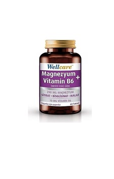 Wellcare Magnezyum B6 Vt 200/10mg 60 Tb.
