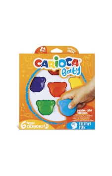 Carioca Teddy Bebek Crayons 6'lı +1 Yaş Antik Beyaz Carioca Teddy Bebek Crayons 6'lı +1 Yaş Antik Beyaz