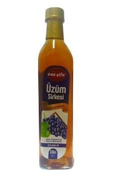 Can Şifa Doğal Fermantasyon Katkısız Üzüm Sirkesi Cam 500 ML Can Şifa Doğal Fermantasyon Katkısız Üzüm Sirkesi Cam 500 ML