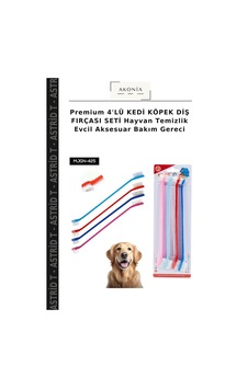 Premium 4'lü Kedi Köpek Diş Fırçası Seti Hayvan Temizlik Evcil Aksesuar Bakım Gereci Premium 4'lü Kedi Köpek Diş Fırçası Seti Hayvan Temizlik Evcil Aksesuar Bakım Gereci