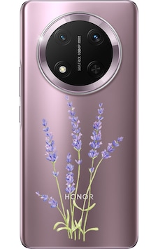 Honor Magic 7 Lite Uyumlu Lavanta Çiçek Tasarımlı Baskılı Silikon Kılıf Renkli
