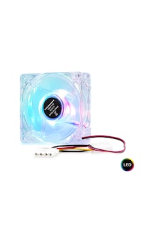 Kasa Fanı Led 80 Mm Şeffaf Hdx1516 Kasa Fanı Led 80 Mm Şeffaf Hdx1516