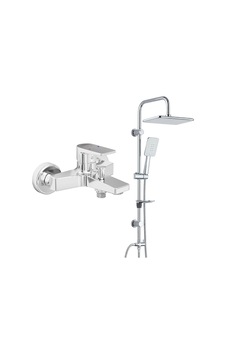 E.c.a. Caro Banyo Bataryası+t-may Banyo Çınar Dikdörtgen Tepe Duş Takımı Seti - Krom - Paslanmaz E.c.a. Caro Banyo Bataryası+t-may Banyo Çınar Dikdörtgen Tepe Duş Takımı Seti - Krom - Paslanmaz