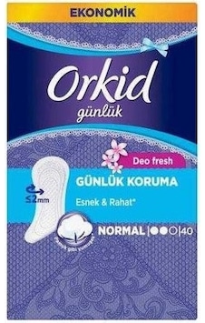Orkid Günlük Ped Normal 40 Adet Ekonomik Paket Orkid Günlük Ped Normal 40 Adet Ekonomik Paket