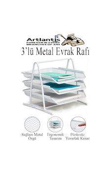 Renkli Metal Evrak Rafı 3 Lü 1 Paket Masa Üstü A4 Dosya Düzenleyici Kağıt Tepsisi Metal Fileli Üç Katlı Hareketli Perfore Beyaz Renkli Metal Evrak Rafı 3 Lü 1 Paket Masa Üstü A4 Dosya Düzenleyici Kağıt Tepsisi Metal Fileli Üç Katlı Hareketli Perfore Beyaz