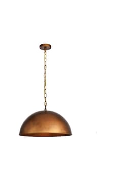 Mylights Retro Rustik Fırcalı Bakır Eskitme Patina Avize