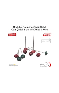 Ondulin Onduline Çivisi Sabit Çatı Çivisi 8 CM 400 Adet 1 Kutu Ondulin Onduline Çivisi Sabit Çatı Çivisi 8 CM 400 Adet 1 Kutu