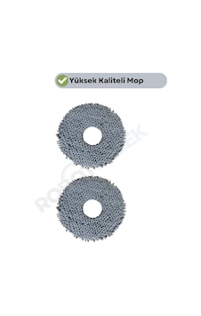 Roborock Qrevo Edge 2 Pro Uyumlu Mikrofiber Mop Bez 2 Parça