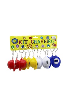 Çınar-2132-1 Kit Chaveiro 2in1 Işıklı & Açacaklı Şapka Anahtarlık- 12'li Paket Çok Renkli Çınar-2132-1 Kit Chaveiro 2in1 Işıklı & Açacaklı Şapka Anahtarlık- 12'li Paket Çok Renkli