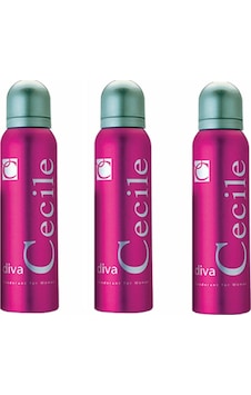 Cecile Diva Kadın Sprey Deodorant 3 x 150 ML Cecile Diva Kadın Sprey Deodorant 3 x 150 ML