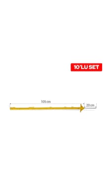 Puhu Plastik Direk 125 Cm 10 Lu Takım