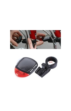 Bisiklet Stop Güneş Enerjili 3 Modlu - İthal Lnsbike Siyah