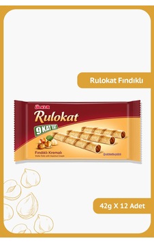 Ülker 9 Kat Tat Fındık Kremalı Rulokat 42 G Ülker 9 Kat Tat Fındık Kremalı Rulokat 42 G